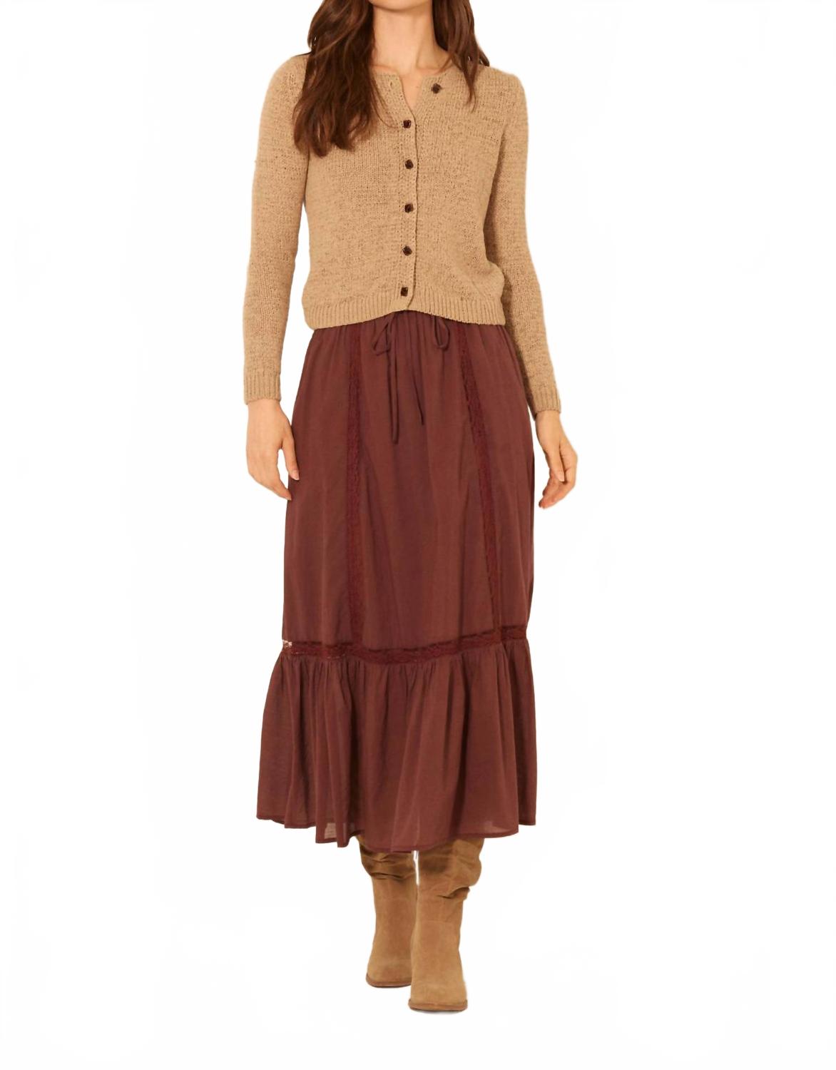 

BILA77 Юбка Finch с эластичным поясом, цвет коричневый камень