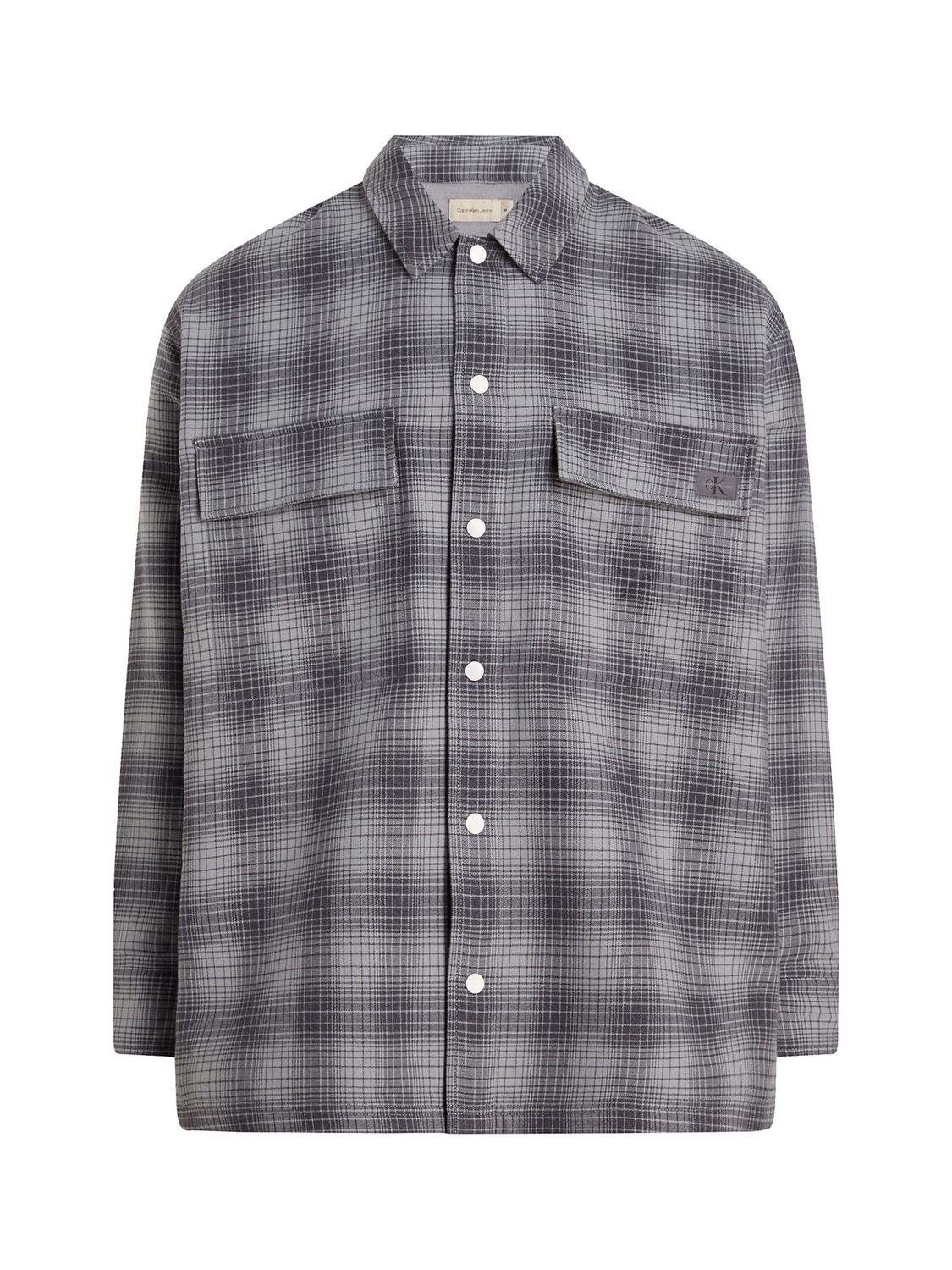 

Calvin Klein Jeans Рубашка на пуговицах Comfort Fit в крапчатом сером цвете