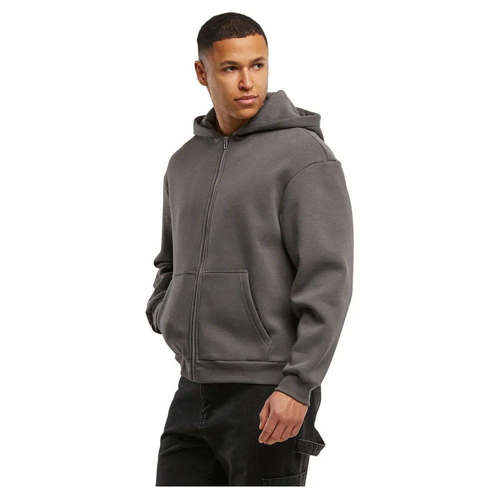 

Худи Mister Tee One Step Away Fluffy Zip, серый