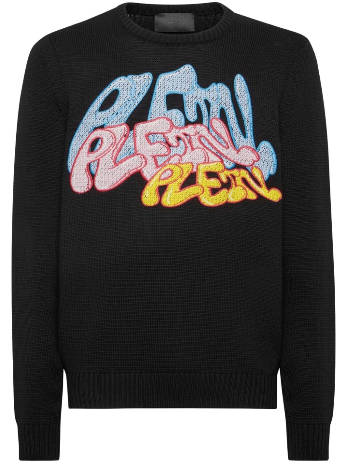 

Шерстяной джемпер Bombing Graffiti Philipp Plein, черный