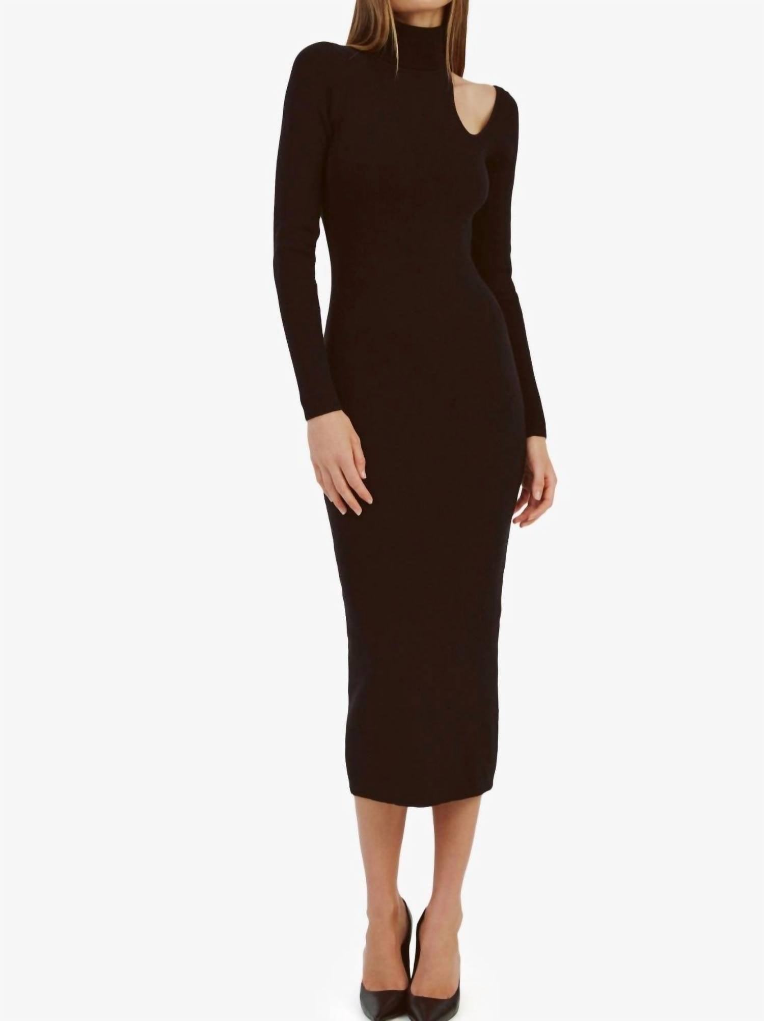 

Олеса Миди платье в черном цвете Bardot