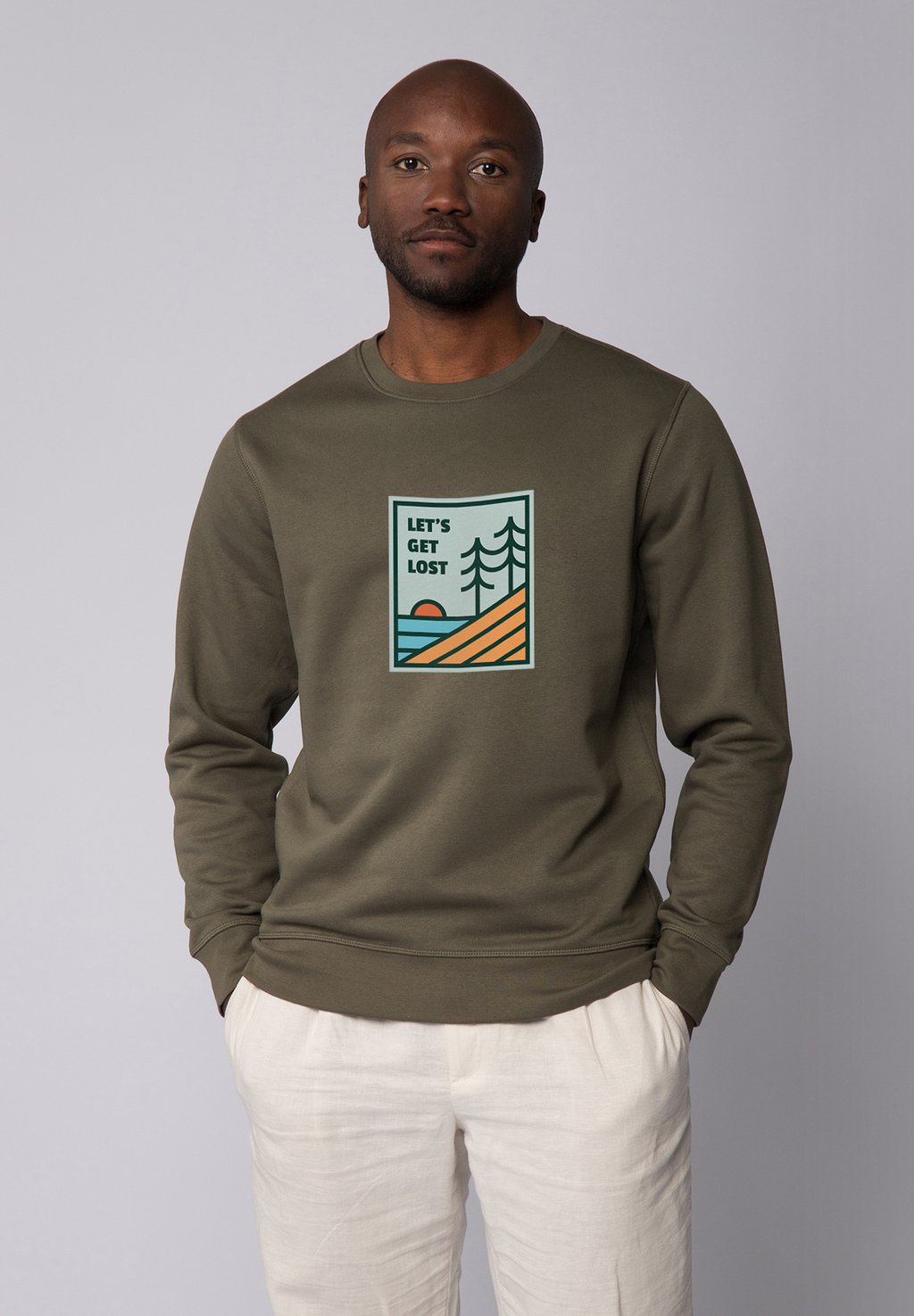 

Толстовка LET'S GET LOST watapparel, хаки