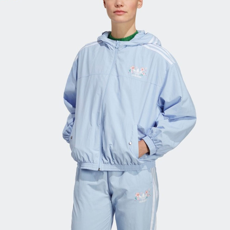 Adidas Originals Куртка женская светло-розовая голубая, Light Pink Blue — фото 4