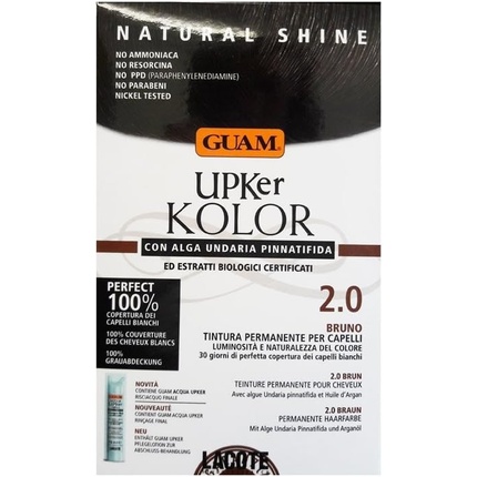 

Натуральная стойкая краска для волос Upker Kolor с водорослями ундария и органическими ингредиентами Guam