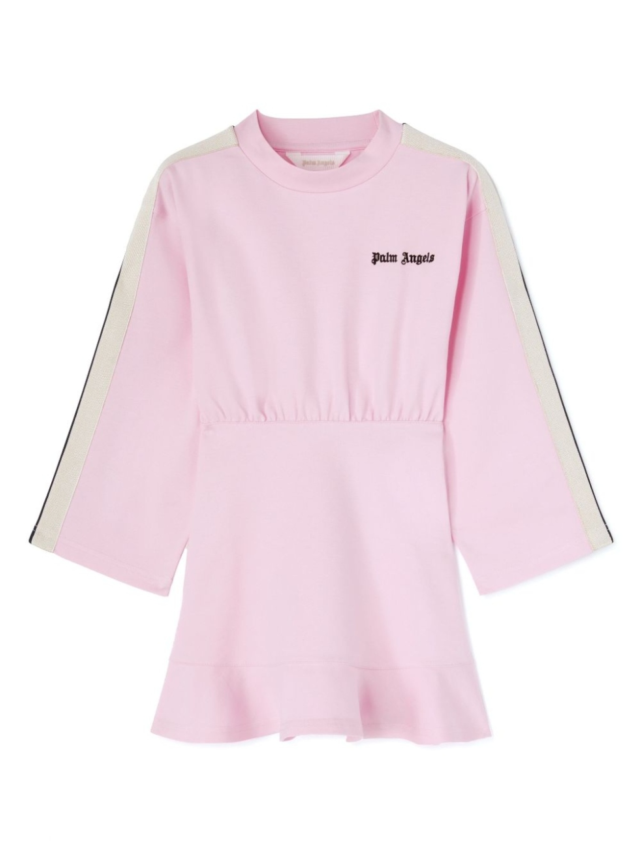 

Palm Angels Kids платье с круглым вырезом и принтом, розовый