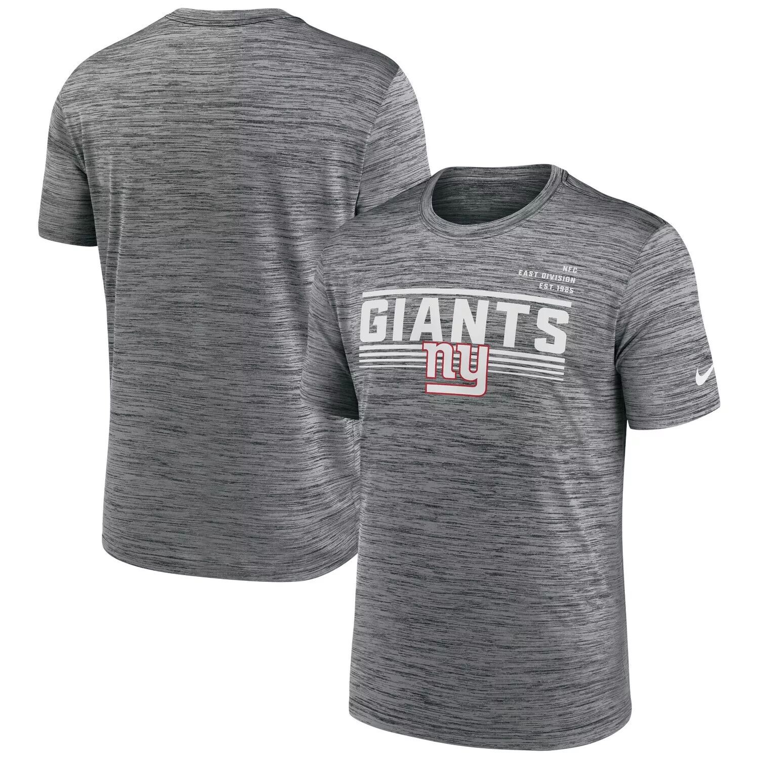 

Мужская серая футболка New York Giants Yardline Velocity Performance Nike, Серый, Мужская серая футболка New York Giants Yardline Velocity Performance Nike