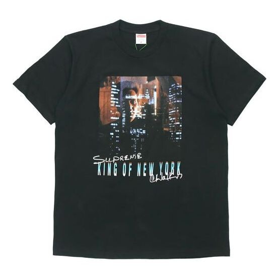 

Футболка ss19 christopher walken king of new york black tee Supreme, черный