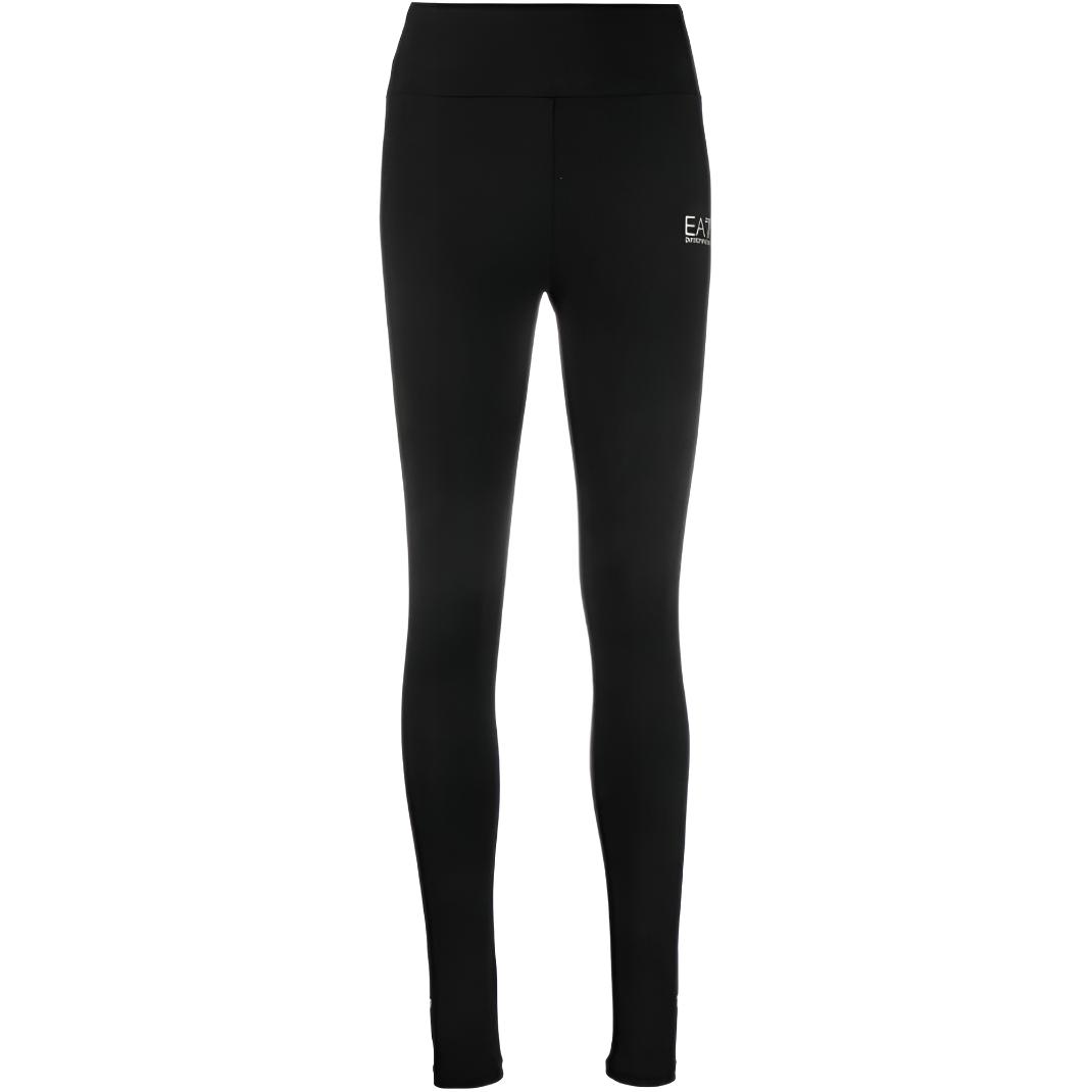 

Леггинсы из хлопка с принтом логотипа EMPORIO ARMANI, черный