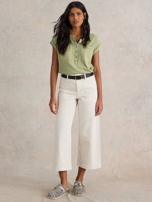 

Футболка с надписью beth pocket White Stuff, цвет Dusty Green