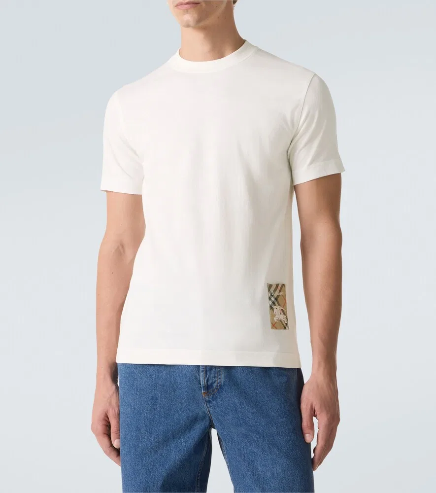 Футболка EKD Burberry, хлопок, белый — фото 3