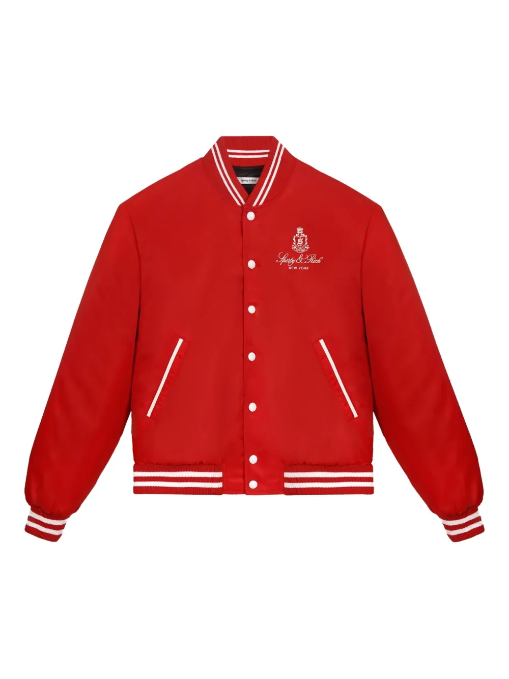 

Университетская куртка Vendome с вышивкой Sporty & Rich, красный