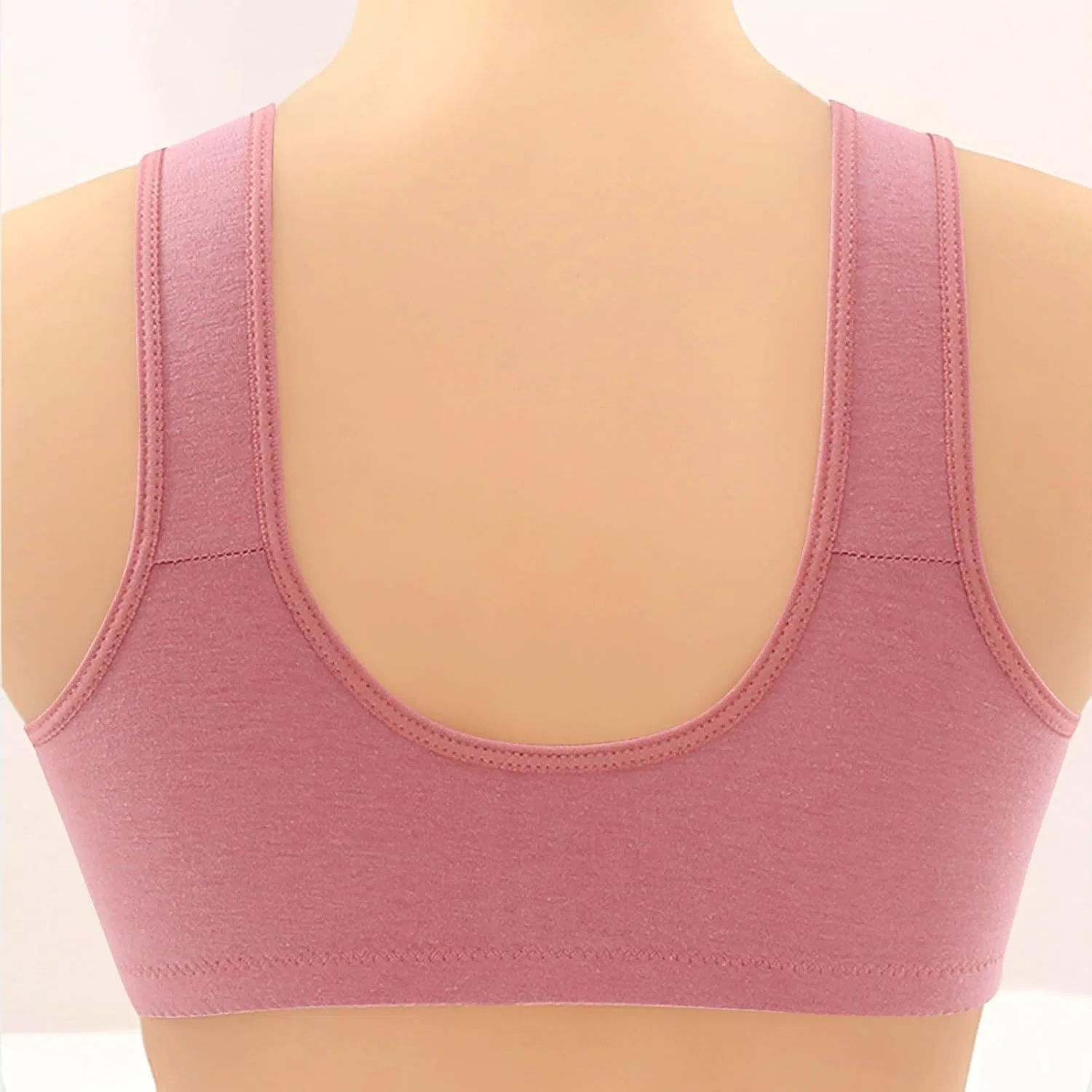 Бюстгальтер с передней застежкой, Push-up, без косточек, Generic, X4-pink — фото 2