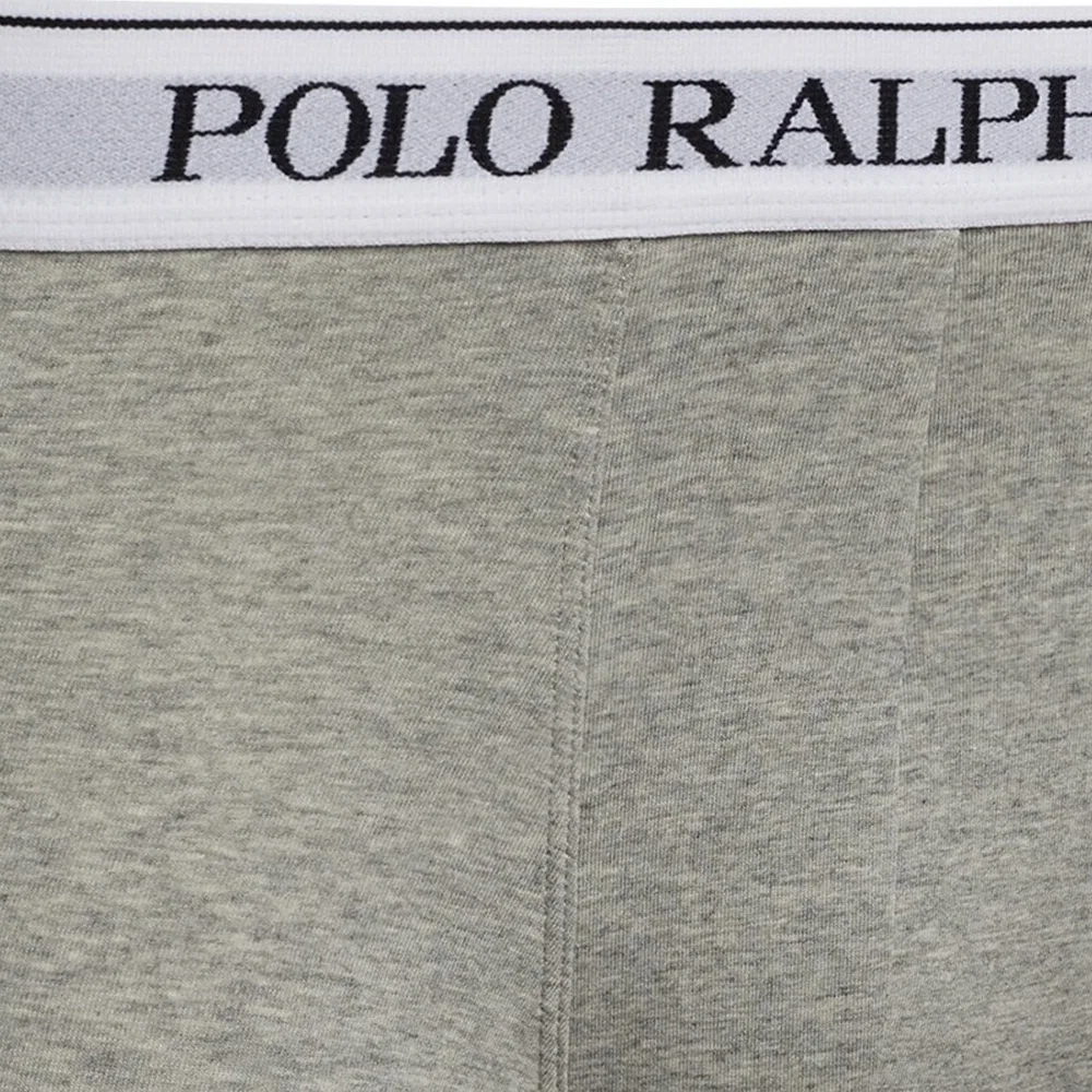 Боксеры мужские 3 шт. Polo Ralph Lauren серый+белый+черный — фото 3
