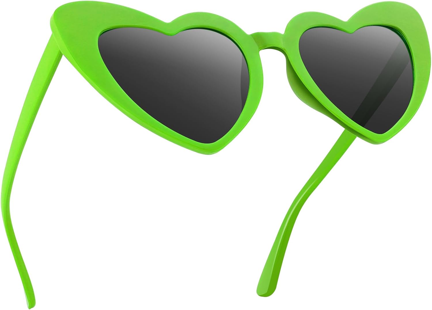 

Солнцезащитные очки в форме сердца для женщин, очки на Хэллоуин, свадебные аксессуары, радужные аксессуары, аксессуары на День святого Валентина, вечеринка Karyllena, Green