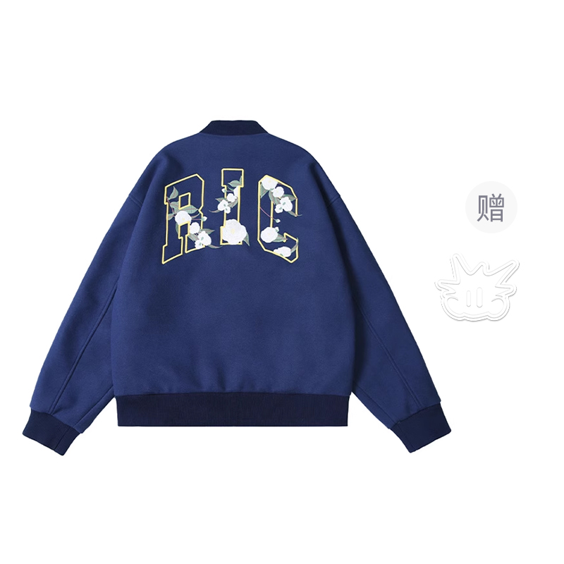 

RickyisClown Бейсбольная куртка унисекс, Dark Blue (Padded)