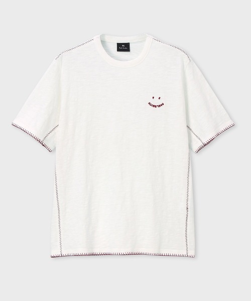 

PS Paul Smith Футболка с вышивкой, кремовая, Paul Smith