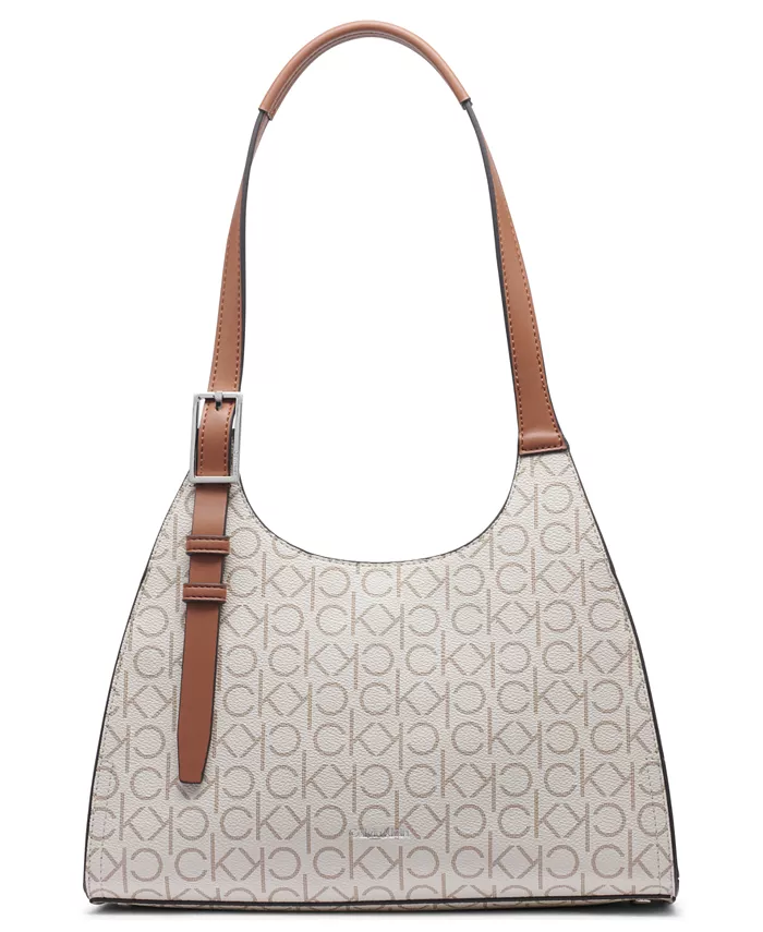 

Средняя сумка через плечо Quill Signature Calvin Klein, коричневый