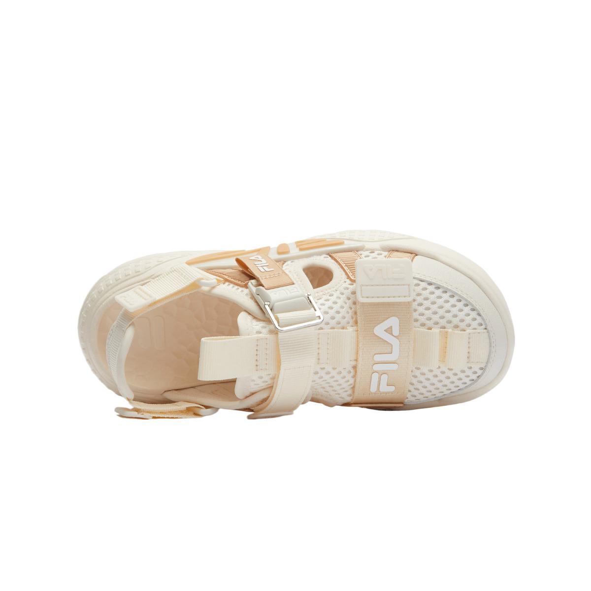 FILA KIDS Детские сандалии с низким верхом, нескользящие, износостойкие, дышащие, молочно-белые/золотистого цвета — фото 2