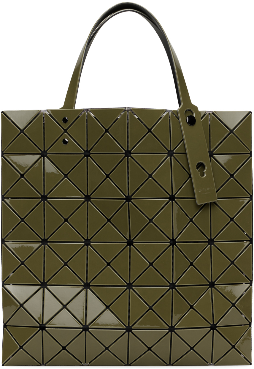 

Сумка-тоут цвета хаки Lucent W BAO BAO ISSEY MIYAKE