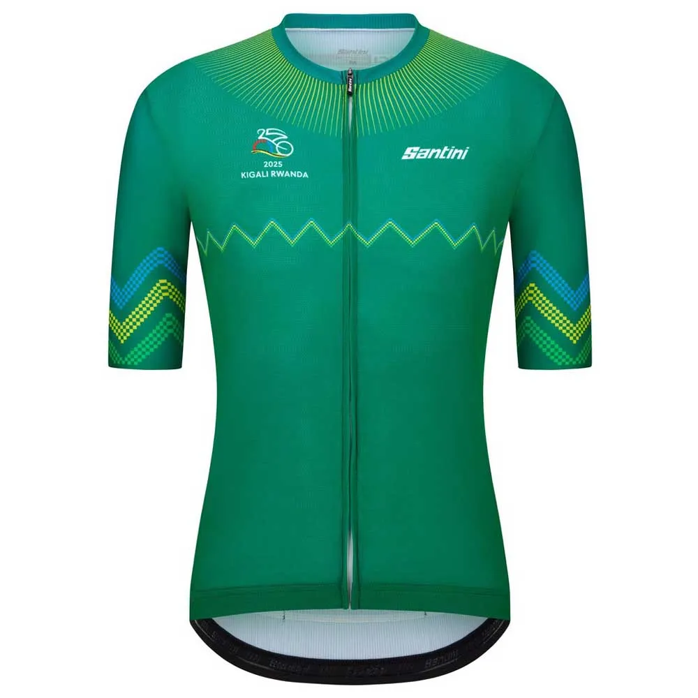 

Джерси Santini UCI Road World Championships Kigali 2025 short sleeve, зеленый