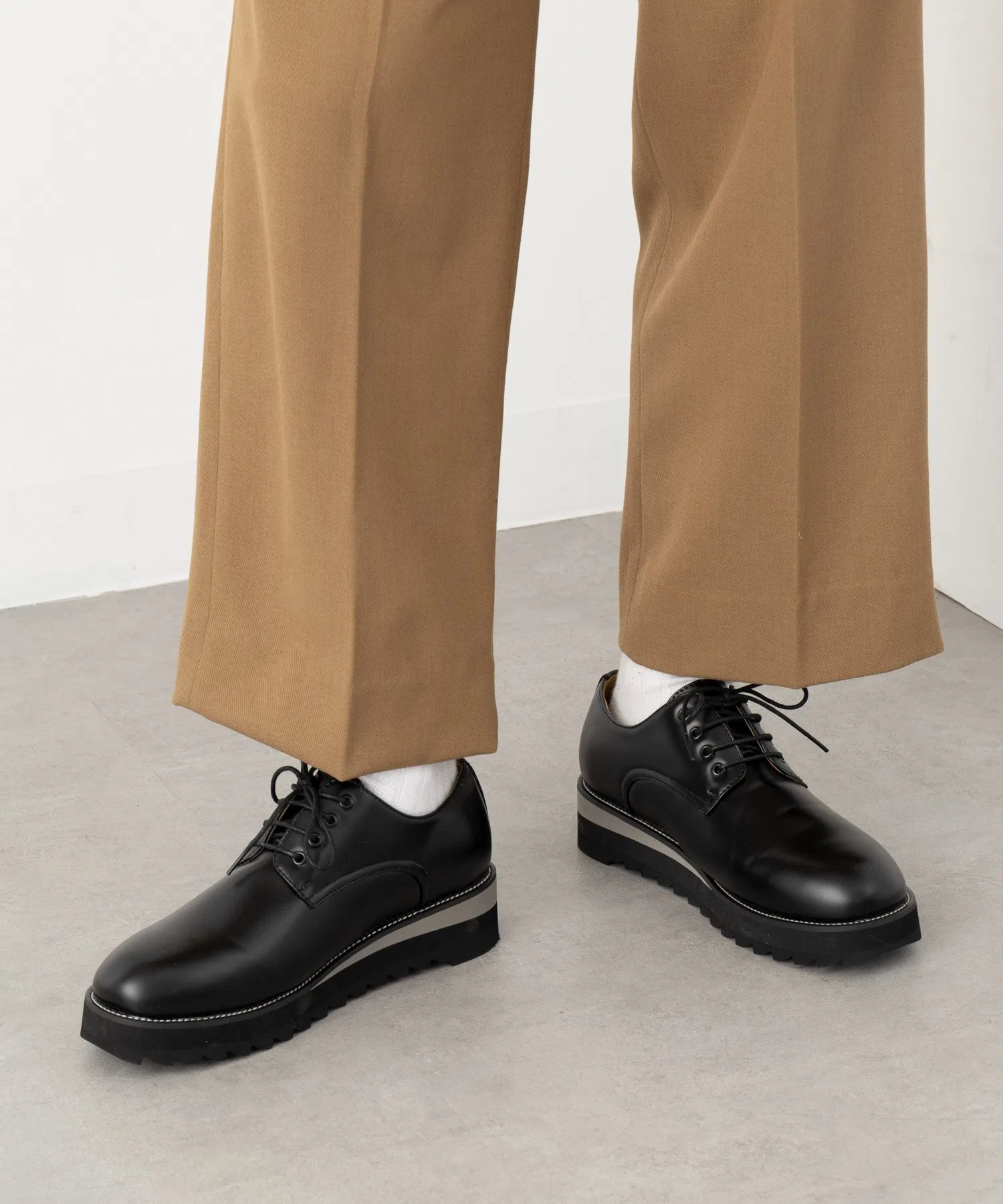 Мужские туфли Haus Shark Sole из искусственной кожи чёрные — фото 3
