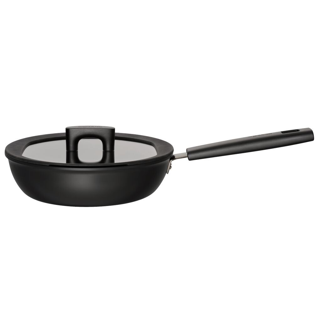 

Сотейник Fiskars с крышкой 24/2,2 л 1052230, черный