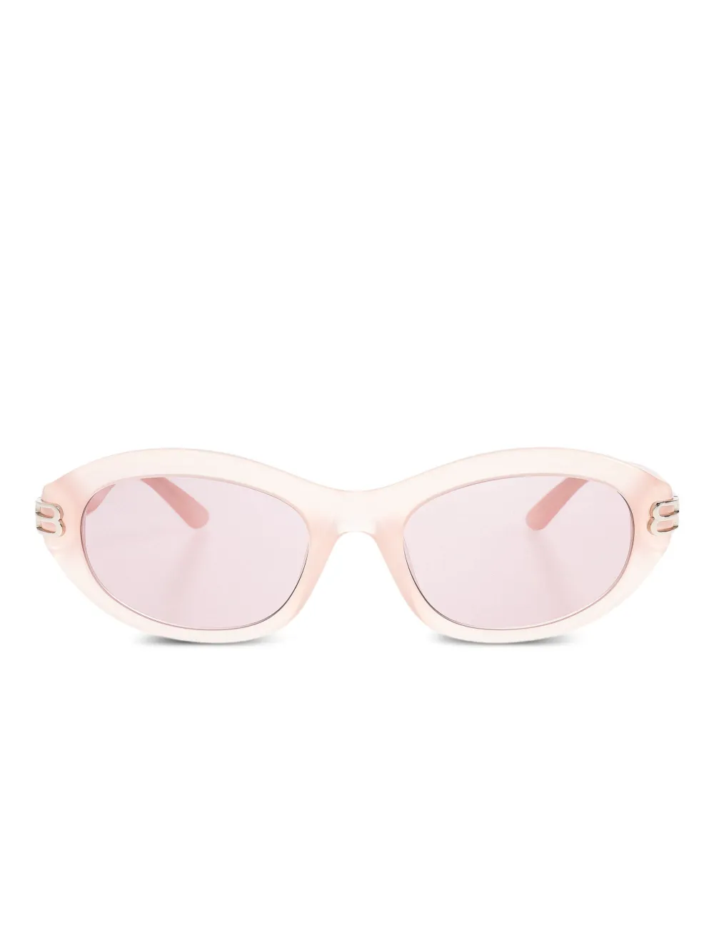

Солнцезащитные очки в овальной оправе Balenciaga Eyewear, розовый
