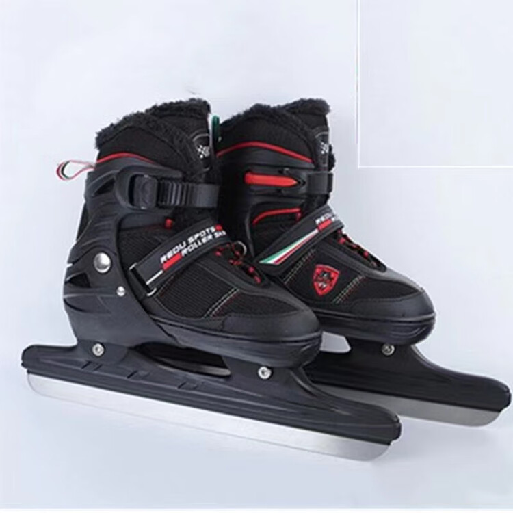 

EDEA Толстые коньки с флисовой подкладкой, фигурные коньки, взрослые ролики, коньки для начинающих, детские коньки, для университетского класса, черные скоростные коньки, размер L[-42] 39