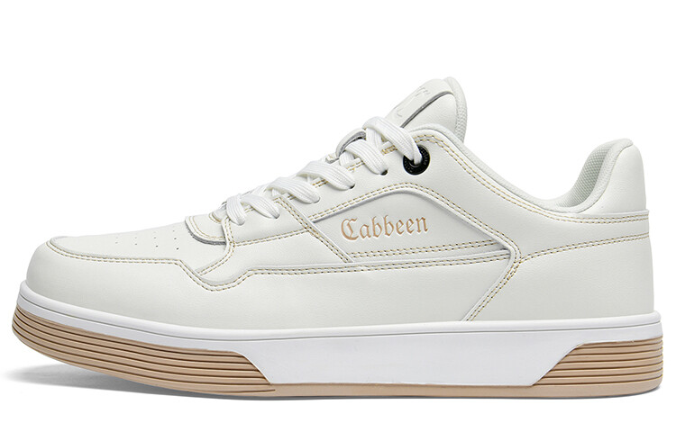 

Кеды мужские, обувь для скейтбординга низкая Cabbeen, цвет Off-white/coffee
