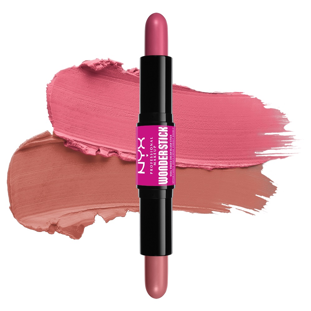 

Кремовые румяна wonder stick blush dual-ended cream blush stick Nyx Professional Makeup, цвет peach baby pink