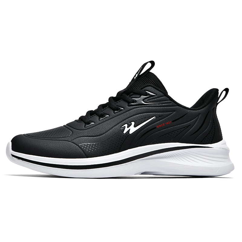

Низкие повседневные беговые кроссовки Men's Black White Binary