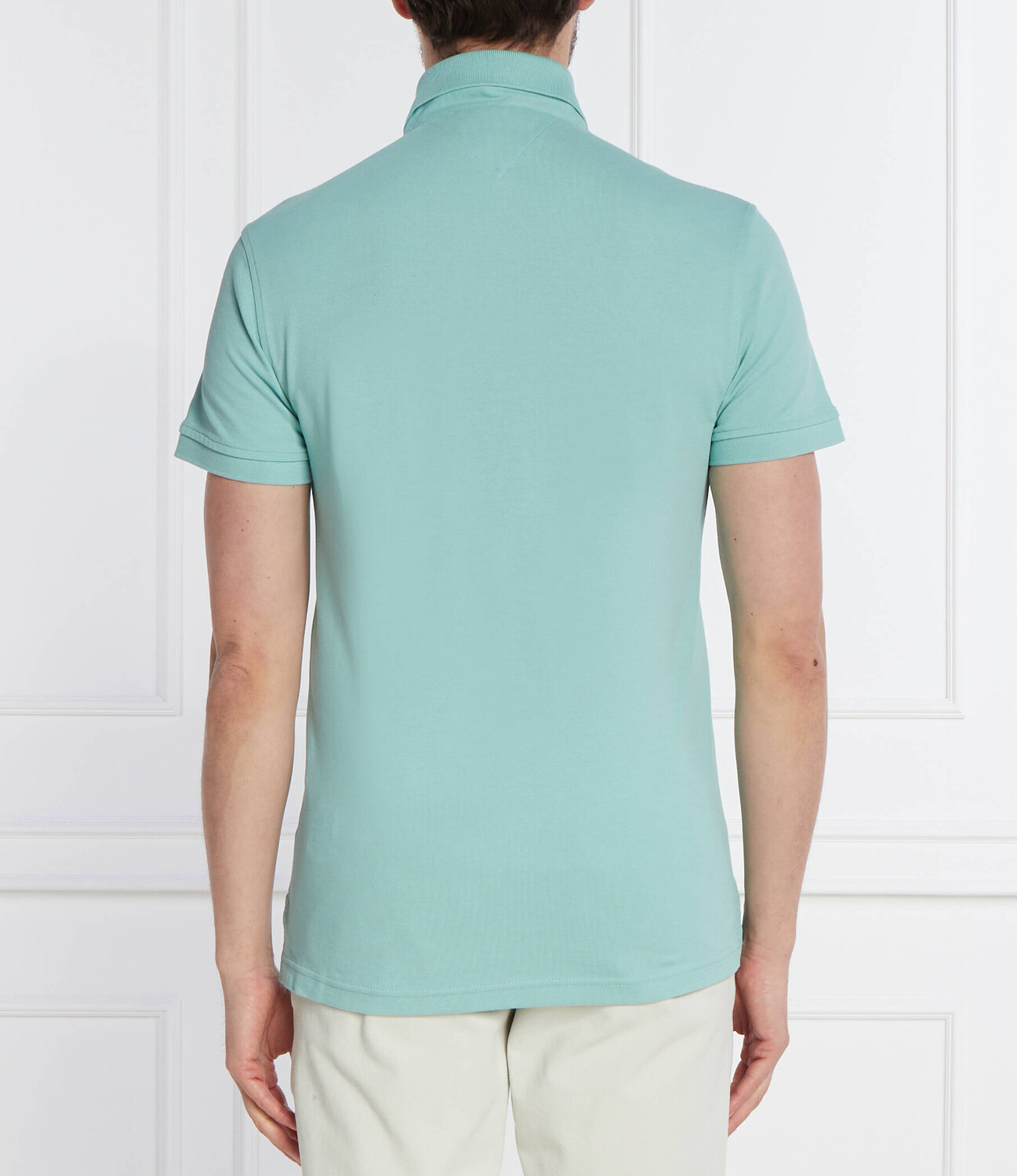 Поло Tommy Hilfiger Slim Fit, цвет menta — фото 4