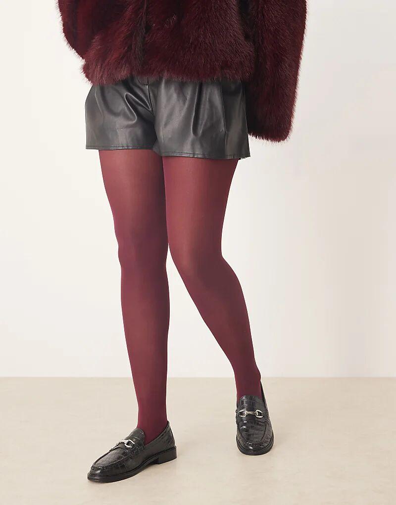 

Плотные колготки Curve от My Accessories в бордовом цвете