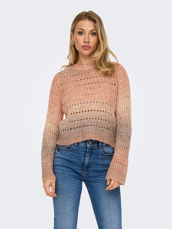 

Пуловер ONLY Pullover, цвет Hellbraun/Rosa