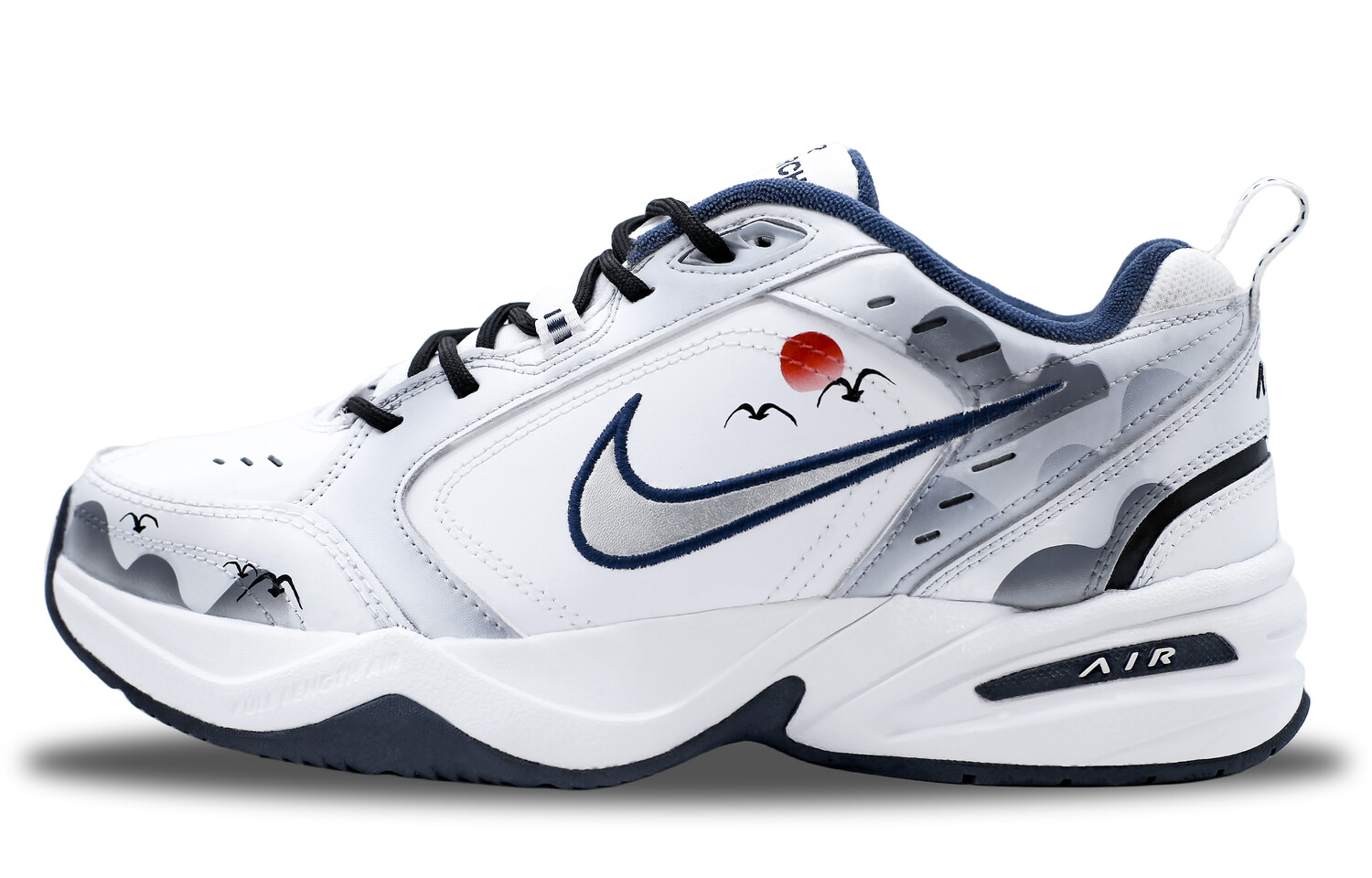 

Кроссовки Nike Air Monarch 4 Chunky Sneakers Unisex Low-top Gray/White, белый