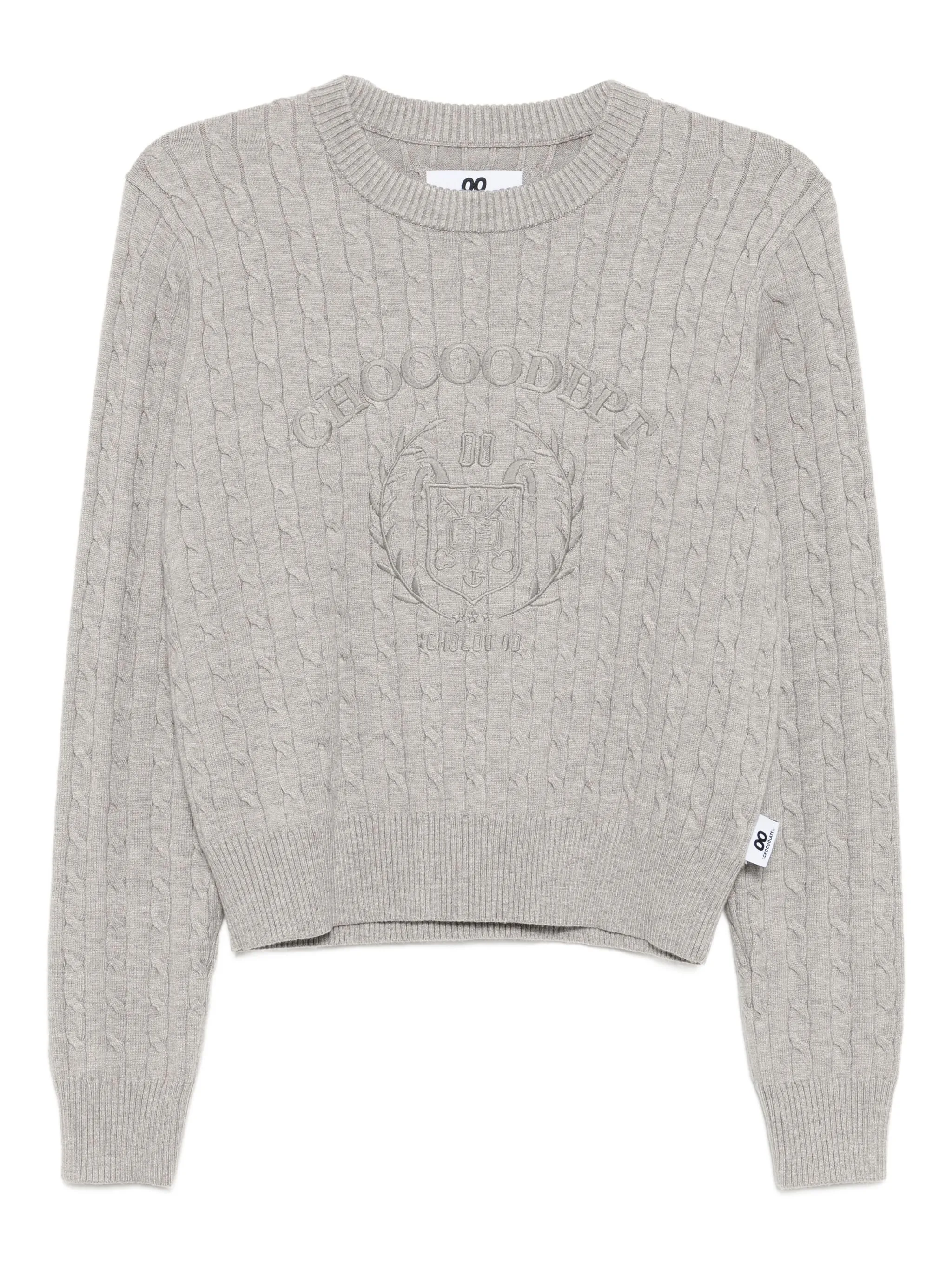 

Джемпер с вышитым логотипом Chocoolate, серый