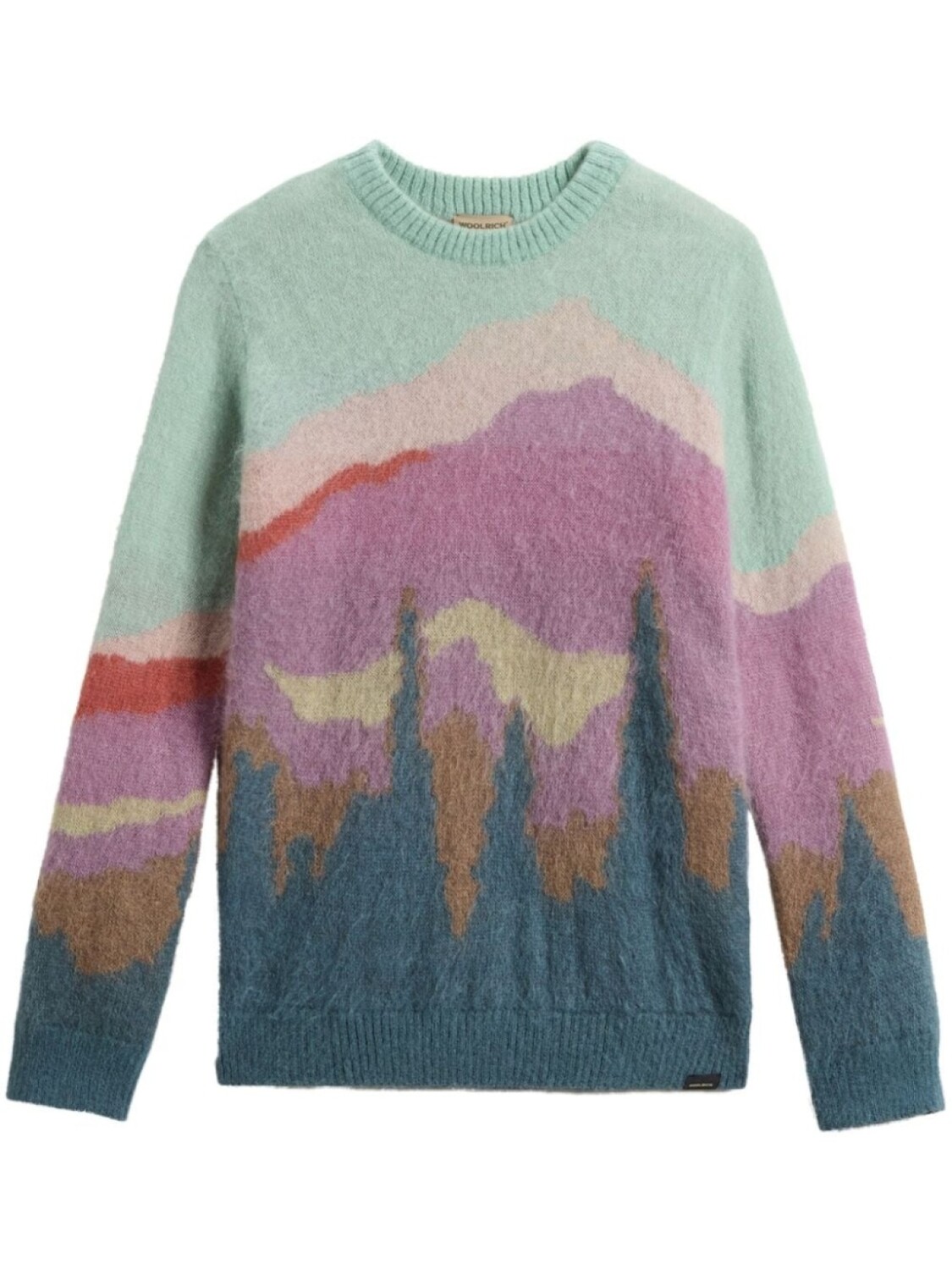 

Джемпер Woolrich с пейзажным принтом, синий