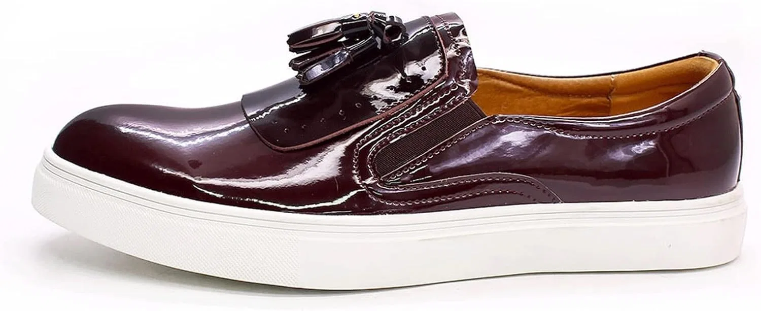 Туфли Men's Shoes, Leather, Casual Men's Shoes, Smooth and Soft Soles, Tassel Shoes and Sports Shoes Generic, Brown — фото 2