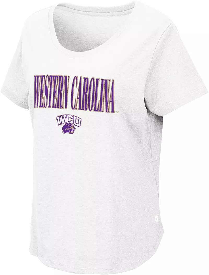 

Женская белая футболка Colosseum Western Carolina Catmounts