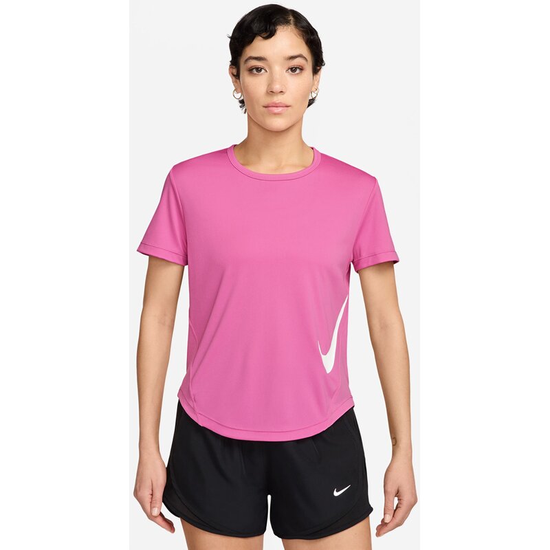 

T-Shirt w nk tempo swsh hbr df ss top Nike, мультиколор