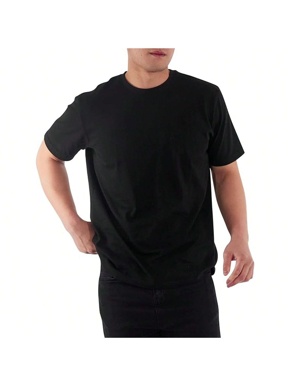 

Футболка мужская хлопковая Rich Cotton NVY-M с круглым вырезом, черный