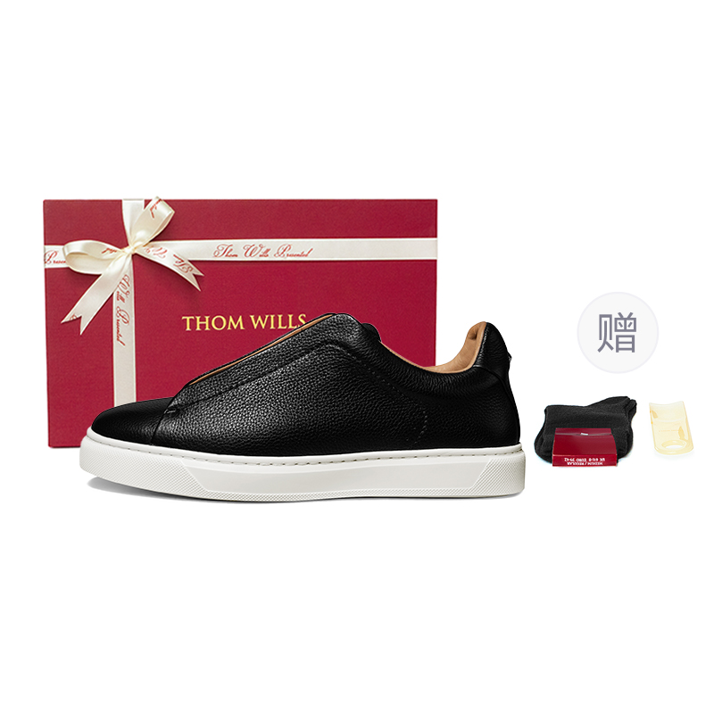 

Модные универсальные слипоны для скейтбординга мужские Low Top THOM WILLS, черный
