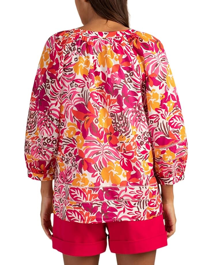 

Топ Trina Turk Light Hearted Top, цвет Rockrose Multi