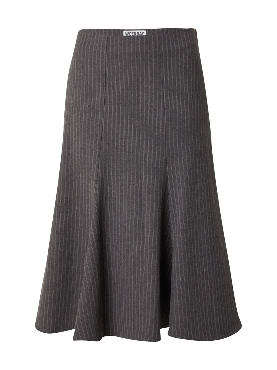 

Миди юбка WEEKDAY Lissy, Light grey/Dark grey