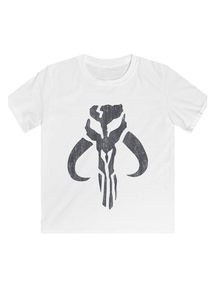 

Футболка F4NT4STIC Star Wars Mandalorian Banther Skull, белый