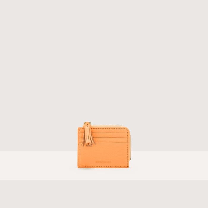 

Визитница из зернистой кожи Coccinelle TASSEL, санрайз