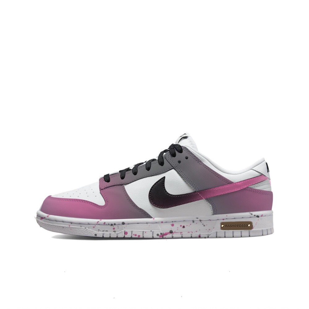 

Кроссовки Nike Dunk Skateboarding Shoes Men Low-top Black/pink, черный/розовый