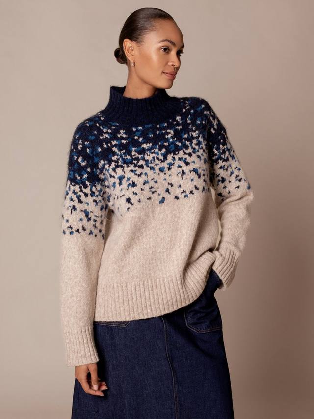 

Джемпер Fade Yoke Wool Rich Celtic & Co., Oatmeal/Navy