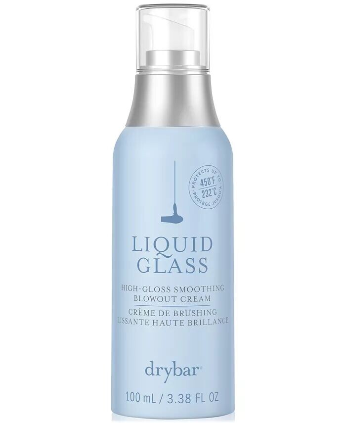 Разглаживающий разглаживающий крем для придания блеска Liquid Glass, 3,38 унции Drybar