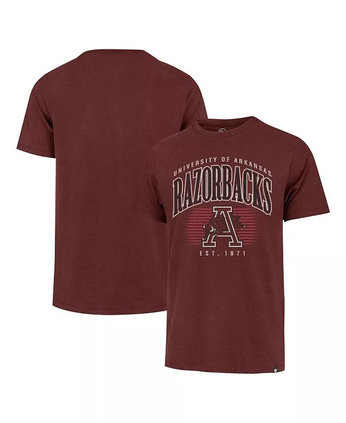 

Футболка мужская бордовая Arkansas Razorbacks Double Header Franklin '47 Brand